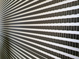 Close-up view of an Air Cooler coated with Si 570 AR